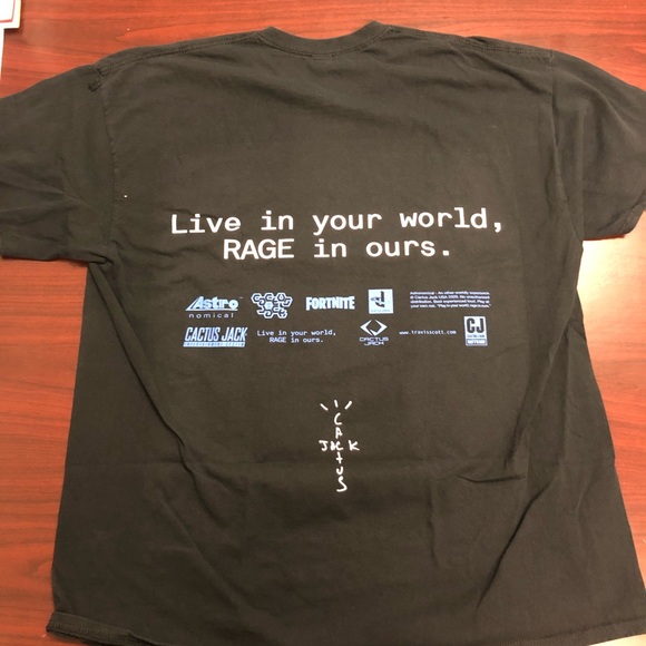 Travis Scott FORTNITE “The Scotts World” T-Shirt - Picture 6 of 6